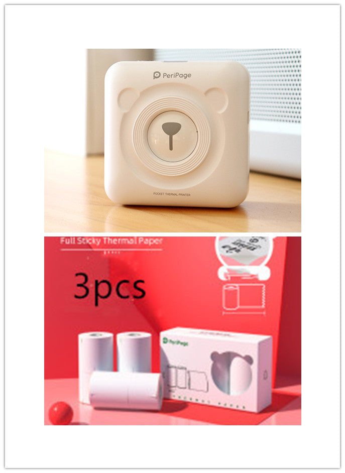 Mini Bluetooth Thermal Label Printer – Portable Photo & Sticker Printer