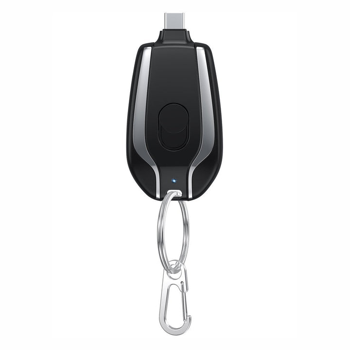 Ultra-Compact 1500mAh Portable Power Bank – Keychain Emergency Charger with Type-C Fast Charging