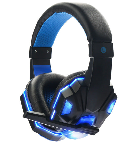 Wired Gaming Headset with Mic & RGB Light – 3.5mm + USB for PC, PS4, Laptop