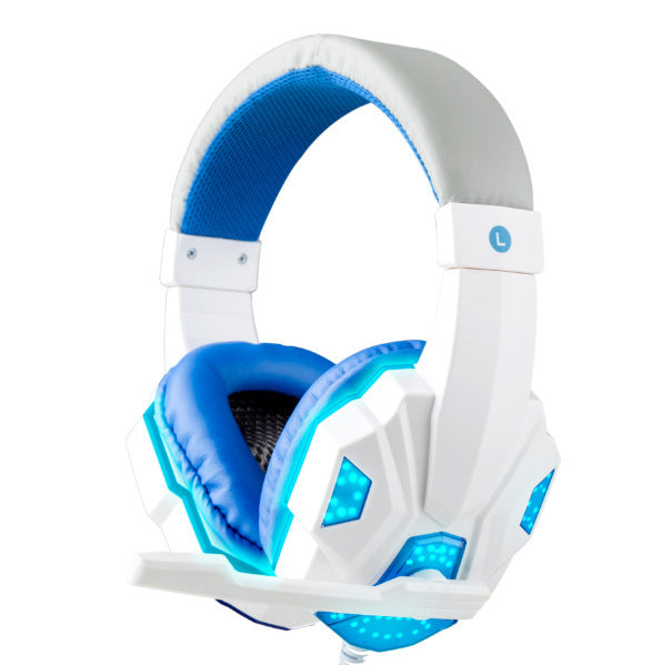 Wired Gaming Headset with Mic & RGB Light – 3.5mm + USB for PC, PS4, Laptop