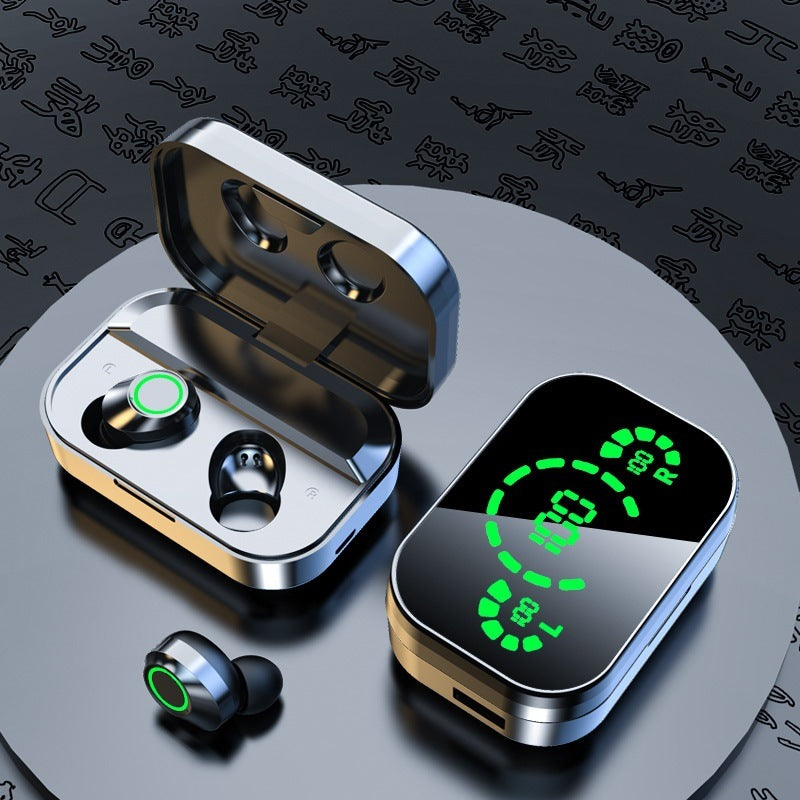 YD03 TWS Wireless Bluetooth Earbuds – In-Ear Headset with Smart Digital Display & Breathing Light