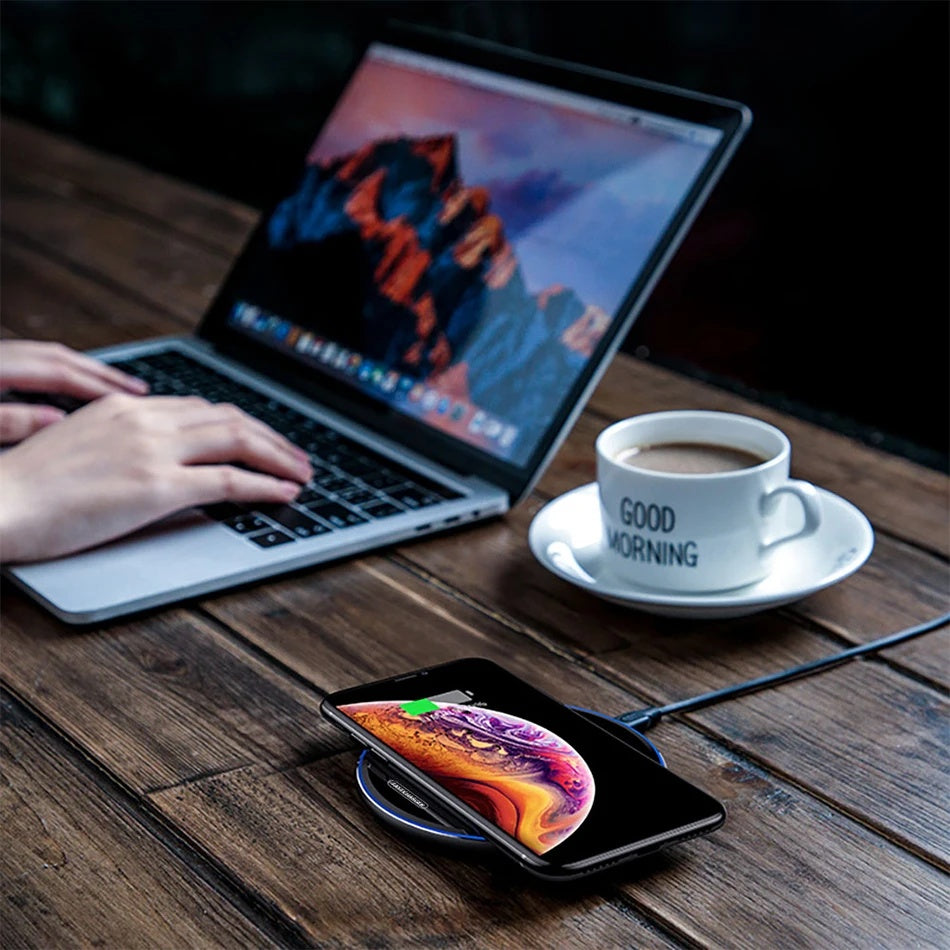 Fast Wireless Charger Pad – High-Speed Charging for iPhone & Samsung Devices