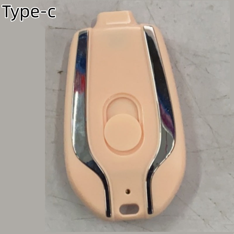 Ultra-Compact 1500mAh Portable Power Bank – Keychain Emergency Charger with Type-C Fast Charging