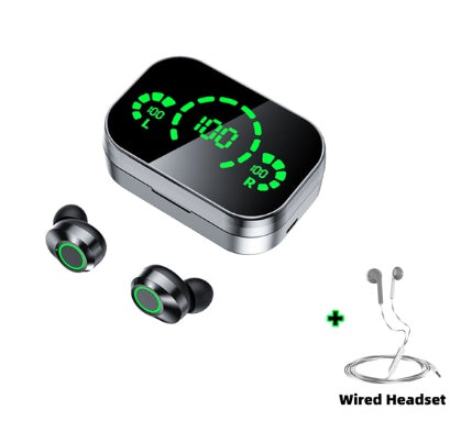 YD03 TWS Wireless Bluetooth Earbuds – In-Ear Headset with Smart Digital Display & Breathing Light